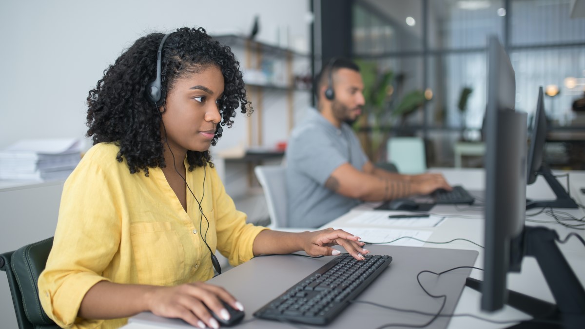 Customer service staff handling customer calls