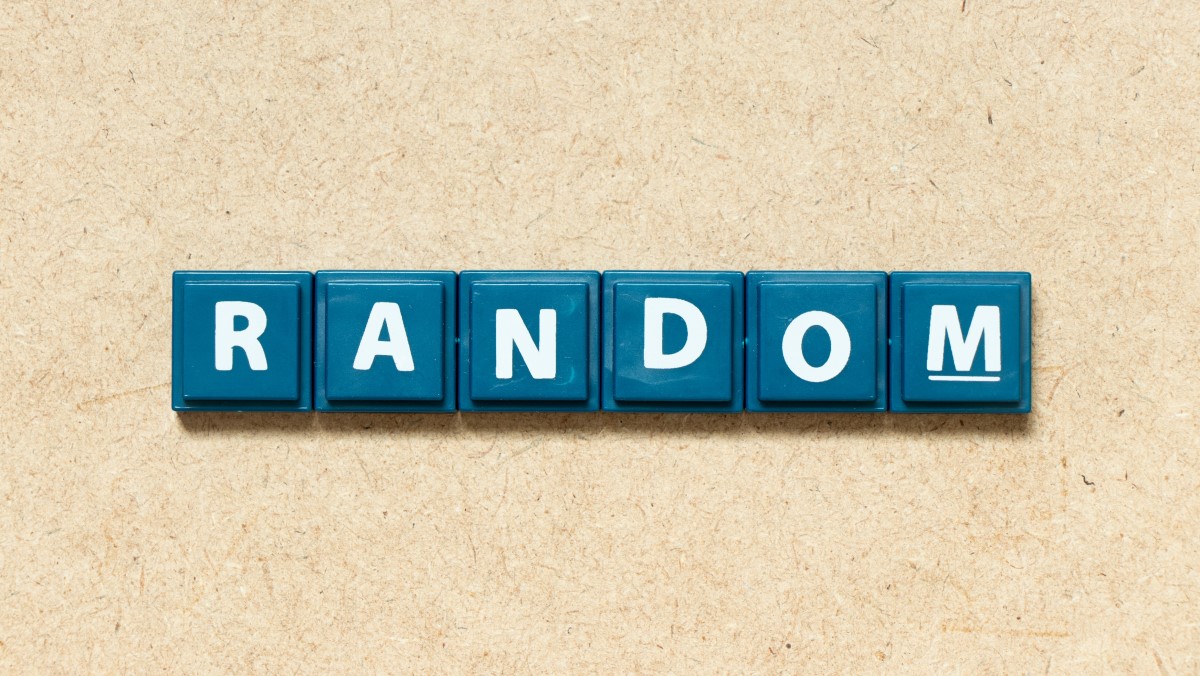 Picture depicting the concept of randomness in probability sampling.