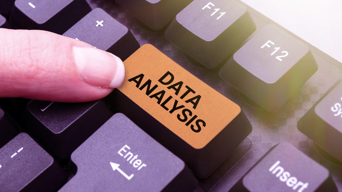 Picture depicting the data analysis process which can include hard and soft data