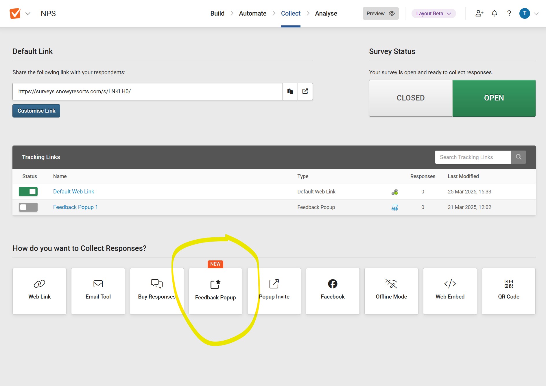 Image showing illustrations of the feedback popup