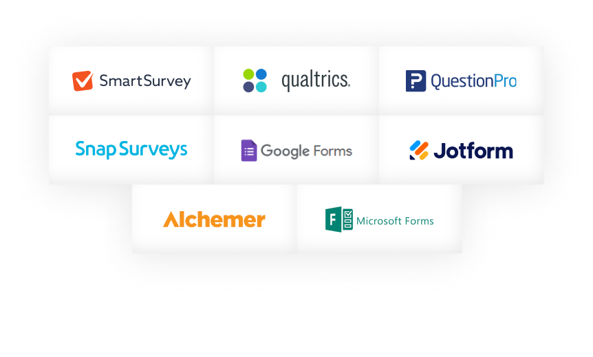 Typeform alternative logos.