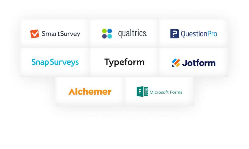 Google Forms alternative logos.