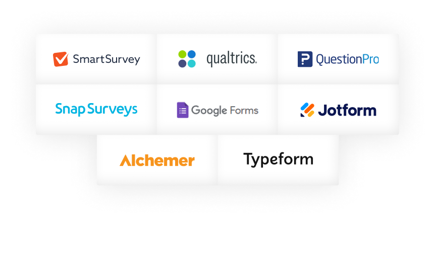 Microsoft Forms alternative logos.