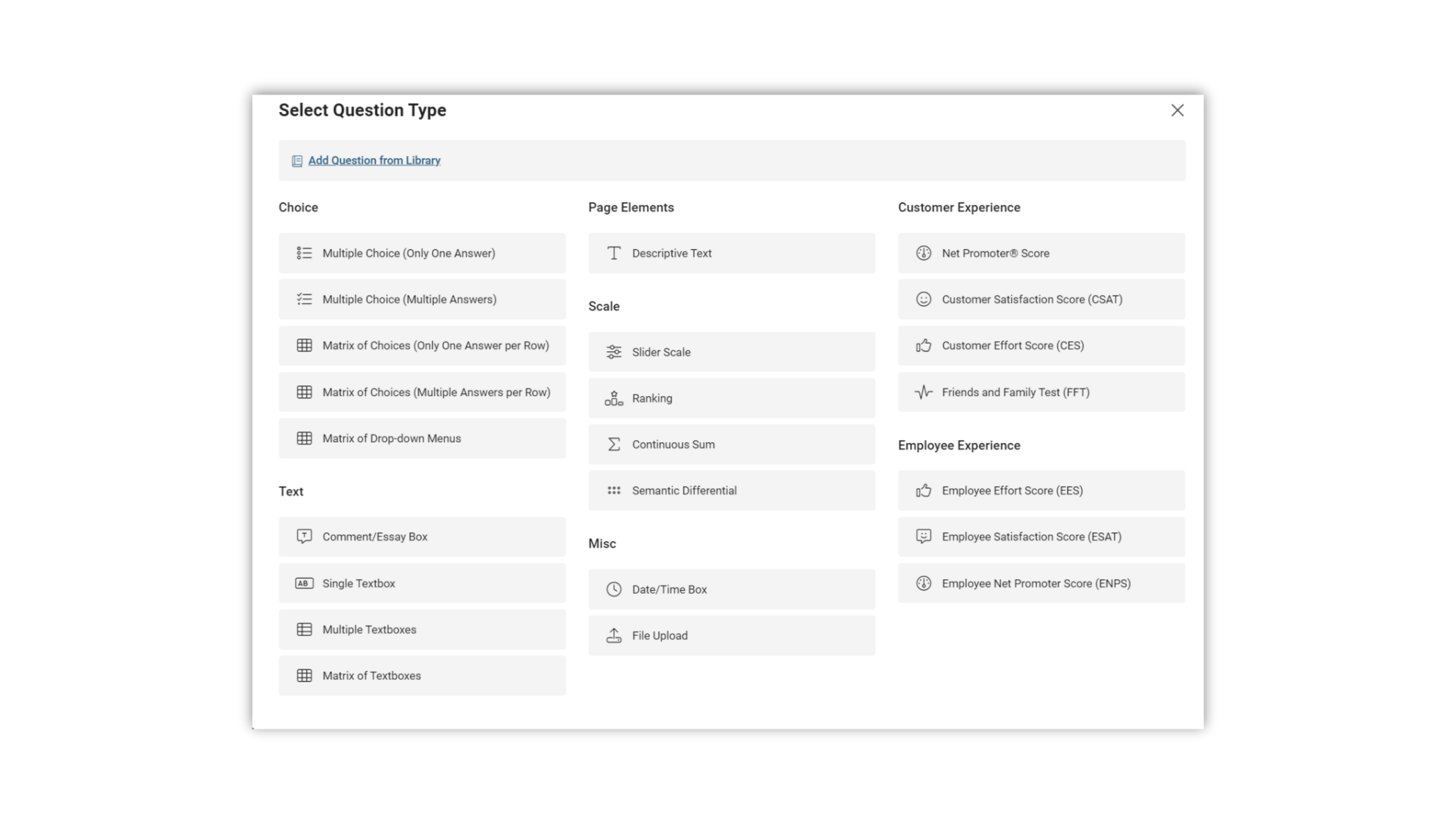 new layout question editor