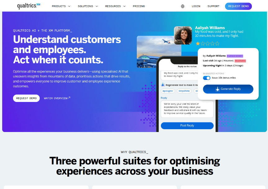 Qualtrics survey tool screenshot 28/10/2024