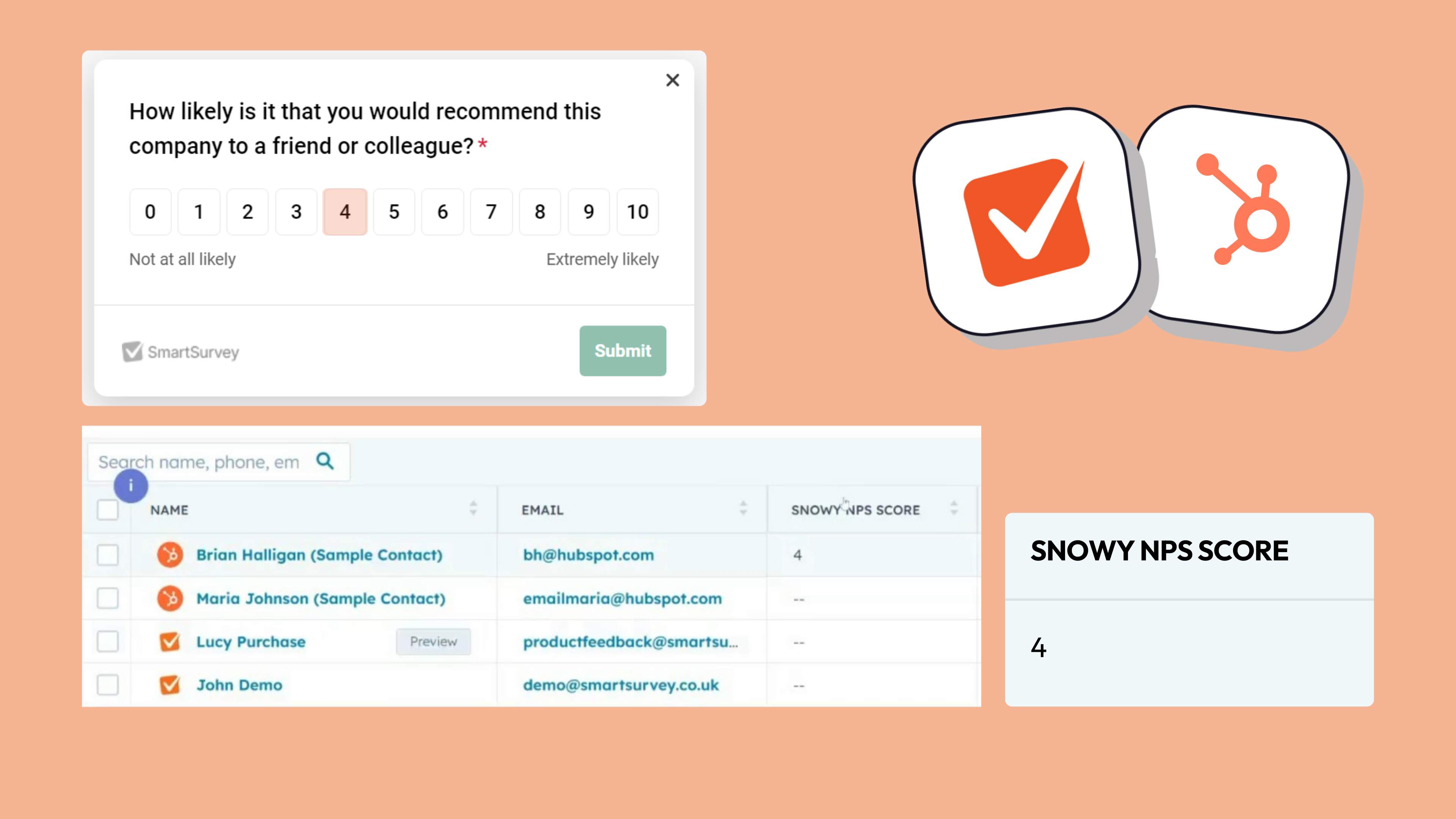 Net promoter score integrations
